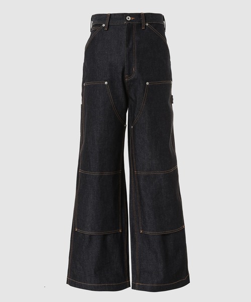 DAIRIKU(ダイリク)の「Rigid Painter Denim Wide Pants(デニムパンツ・メンズ・インディゴブルー・29(M))」の1枚目の写真