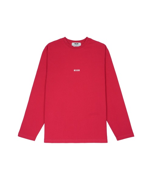 MSGM(エムエスジーエム)の「【NEW】ミニロゴ ロングスリーブ Tシャツ(Tシャツ/カットソー・メンズ・ライム/ローズ・L/M/S)」の2枚目の写真