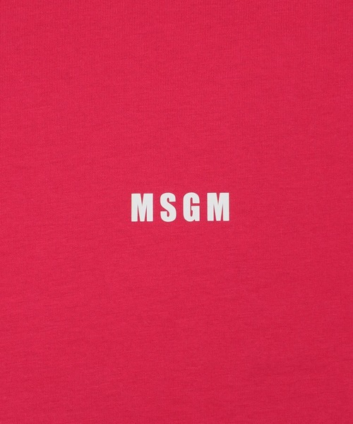 MSGM(エムエスジーエム)の「【NEW】ミニロゴ ロングスリーブ Tシャツ(Tシャツ/カットソー・メンズ・ライム/ローズ・L/M/S)」の4枚目の写真