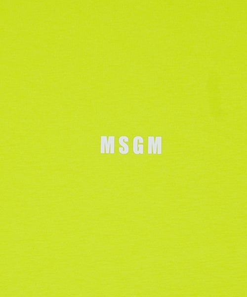 MSGM(エムエスジーエム)の「【NEW】ミニロゴ ロングスリーブ Tシャツ(Tシャツ/カットソー・メンズ・ライム/ローズ・L/M/S)」の6枚目の写真