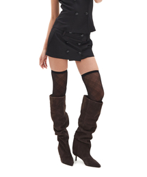 HILLDA（ヒルダ）の「テーラード3ボタンミニスカート[ブラック]（スカート）」