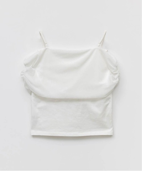 RANDA(ランダ)の「チュールオフショルダートップス(Tシャツ/カットソー・レディース・イエロー/ブラック/ホワイト・FREE)」の14枚目の写真