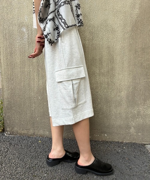 AIC.(エーアイシー)の「スウェットハーフカーゴパンツ(スウェットパンツ・レディース・ライトグレー/チャコールグレー・FREE)」の21枚目の写真