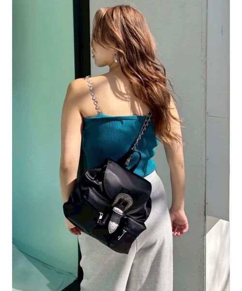 EVRIS（エヴリス）の「2WAYナップサック（バックパック/リュック・レディース・ブラック/ホワイト・FREE）」の8枚目の写真