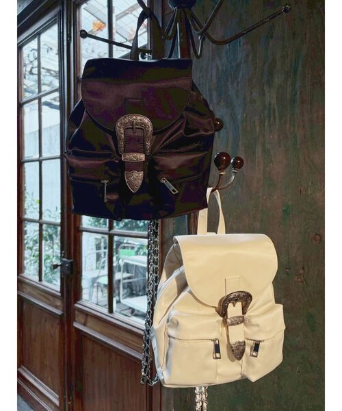 EVRIS（エヴリス）の「2WAYナップサック（バックパック/リュック・レディース・ブラック/ホワイト・FREE）」の19枚目の写真