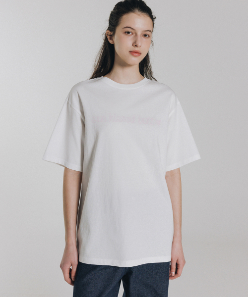 ANDNEEDS(アンドニーズ)の「Sun kissed butter half tee (white)(Tシャツ/カットソー・レディース・その他・FREE)」の1枚目の写真