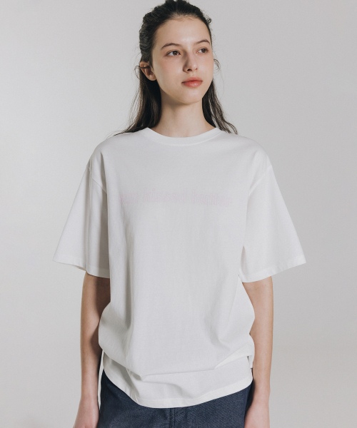 ANDNEEDS(アンドニーズ)の「Sun kissed butter half tee (white)(Tシャツ/カットソー・レディース・その他・FREE)」の2枚目の写真