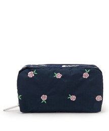 LeSportsac（レスポートサック）の「RECTANGULAR COSMETIC ピンクローズエンブロイダリー（ポーチ）」
