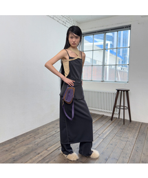 PORTERNA（ポルテナ）の「MIX RIBBED SLEEVELESS LONG DRESS-GRAY（ワンピース）」