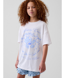 CAREBEARS（ケアベア）の「ケアベア グラフィック チュニックTシャツ (キッズ)（Tシャツ/カットソー）」