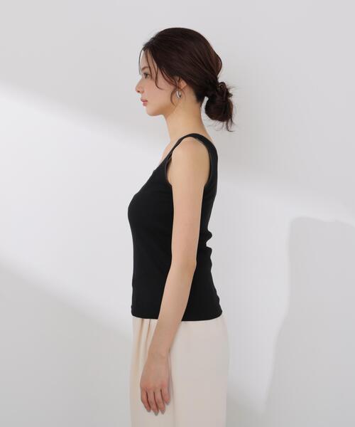 PROPORTION BODY DRESSING(プロポーションボディドレッシング)の「チュールトリムタンクトップ / 1216160405(タンクトップ・レディース・ブラック/グレー系その他/ホワイト系その他・FREE)」の22枚目の写真