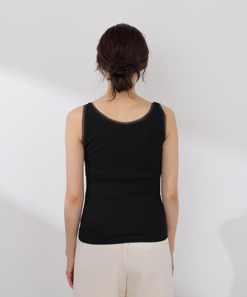 PROPORTION BODY DRESSING(プロポーションボディドレッシング)の「チュールトリムタンクトップ / 1216160405(タンクトップ・レディース・ブラック/グレー系その他/ホワイト系その他・FREE)」の21枚目の写真