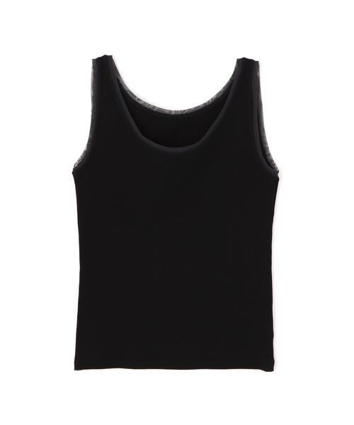 PROPORTION BODY DRESSING(プロポーションボディドレッシング)の「チュールトリムタンクトップ / 1216160405(タンクトップ・レディース・ブラック/グレー系その他/ホワイト系その他・FREE)」の18枚目の写真