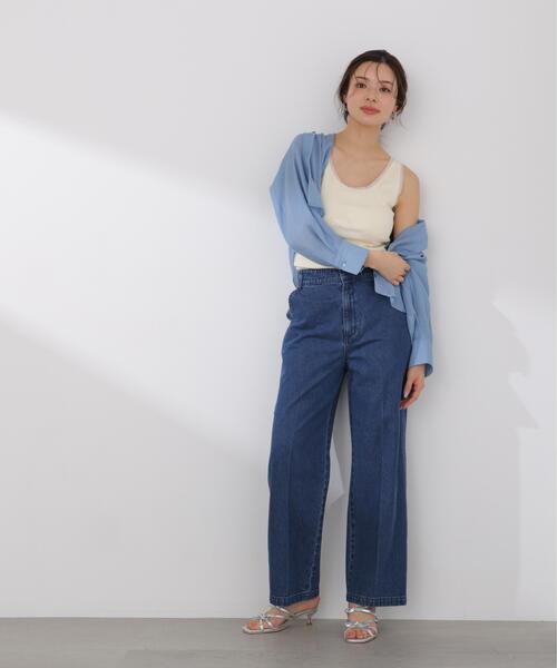 PROPORTION BODY DRESSING(プロポーションボディドレッシング)の「チュールトリムタンクトップ / 1216160405(タンクトップ・レディース・ブラック/グレー系その他/ホワイト系その他・FREE)」の8枚目の写真