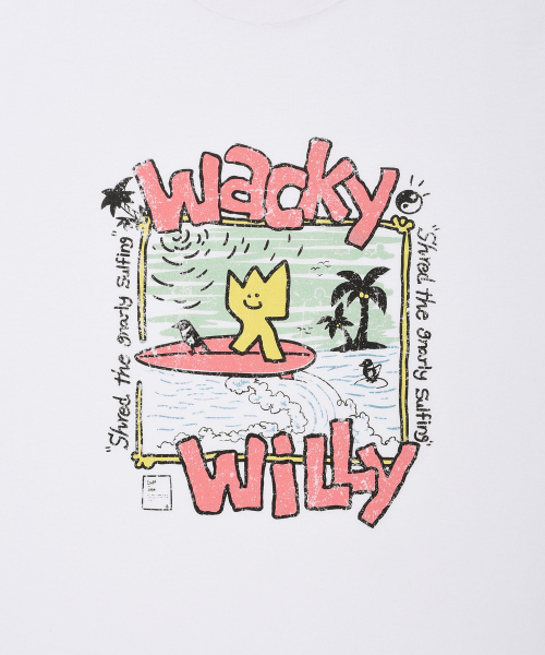 Wacky WiLLy（ワッキーウィリー）の「キキバカンスグラフィック半袖Tシャツホワイト（Tシャツ/カットソー・レディース・その他・SMALL/MEDIUM/LARGE/X-LARGE）」の5枚目の写真