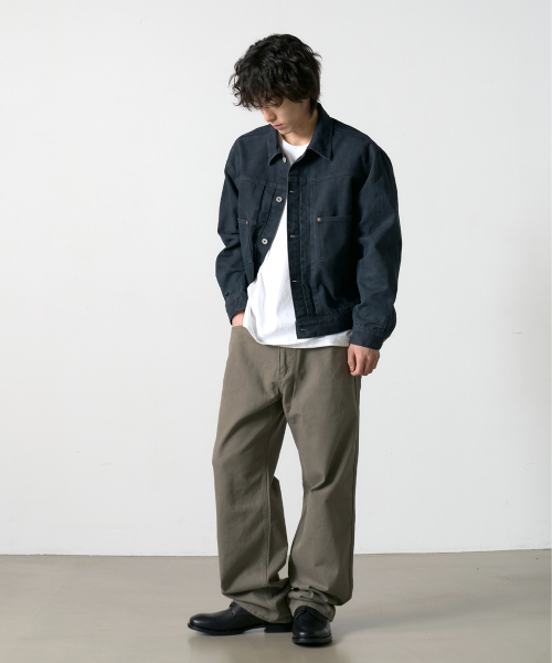 DENMADE(デンメイド)の「DEN765 Raw Routine Wide Chino (Olive Charcoal)(その他パンツ・メンズ・その他・L/M/XL/S)」の6枚目の写真