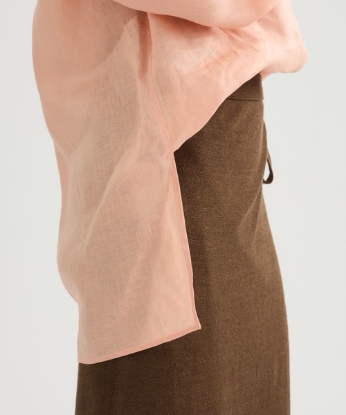 Chaos（カオス）の「Chaos(カオス)/ミュラリネンシャツ（シャツ/ブラウス・レディース・ダークブラウン/コーラル・FREE）」の17枚目の写真