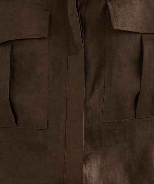 Chaos（カオス）の「Chaos(カオス)/ミュラリネンシャツ（シャツ/ブラウス・レディース・ダークブラウン/コーラル・FREE）」の19枚目の写真