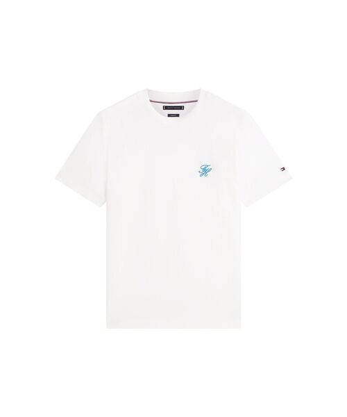 TOMMY HILFIGER(トミーヒルフィガー)の「スクリプトモノグラムスイムショップTシャツ(Tシャツ/カットソー・メンズ・ブルー/オレンジ/ネイビー/ホワイト/グリーン・MEDIUM/LARGE/X-LARGE/SMALL)」の9枚目の写真