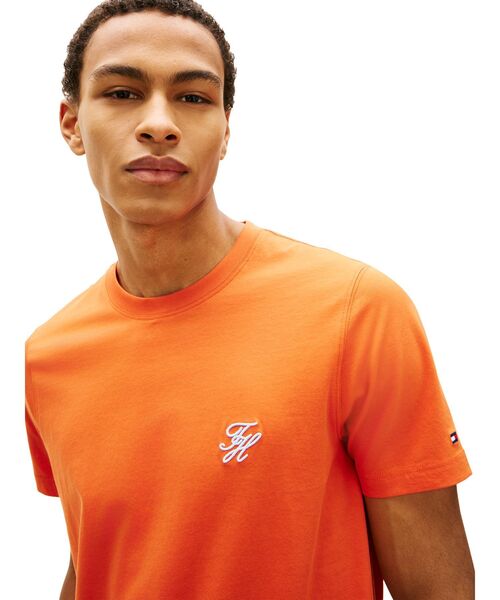 TOMMY HILFIGER(トミーヒルフィガー)の「スクリプトモノグラムスイムショップTシャツ(Tシャツ/カットソー・メンズ・ブルー/オレンジ/ネイビー/ホワイト/グリーン・MEDIUM/LARGE/X-LARGE/SMALL)」の15枚目の写真