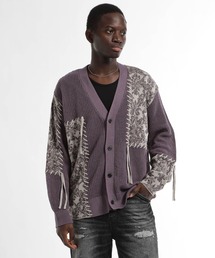 HARE（ハレ）の「パッチワークガラスカシカーディガン(HARE)（ニット/セーター）」