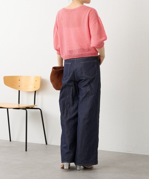 BEARDSLEY（ビアズリー）の「ペーパーヤーン前後ニット（ニット/セーター・レディース・ブルー/ピンク・FREE）」の20枚目の写真