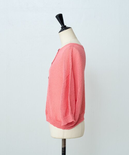 BEARDSLEY（ビアズリー）の「ペーパーヤーン前後ニット（ニット/セーター・レディース・ブルー/ピンク・FREE）」の18枚目の写真