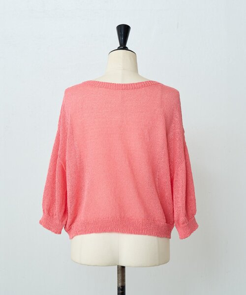 BEARDSLEY（ビアズリー）の「ペーパーヤーン前後ニット（ニット/セーター・レディース・ブルー/ピンク・FREE）」の17枚目の写真