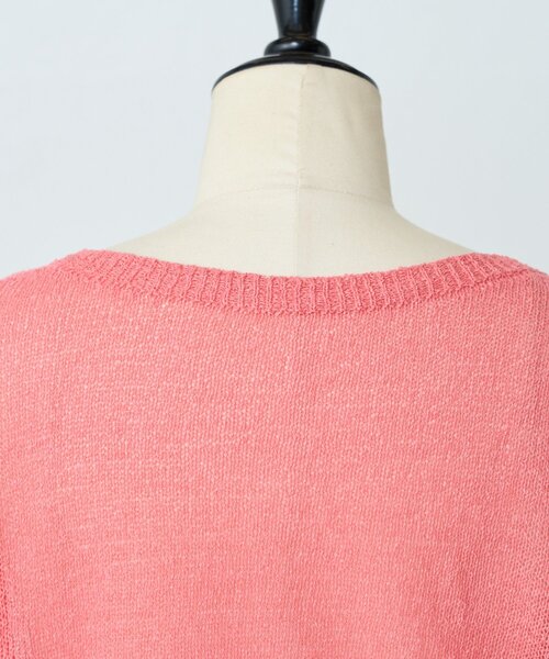 BEARDSLEY（ビアズリー）の「ペーパーヤーン前後ニット（ニット/セーター・レディース・ブルー/ピンク・FREE）」の12枚目の写真