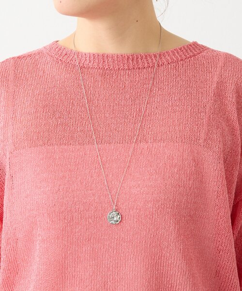 BEARDSLEY（ビアズリー）の「ペーパーヤーン前後ニット（ニット/セーター・レディース・ブルー/ピンク・FREE）」の11枚目の写真