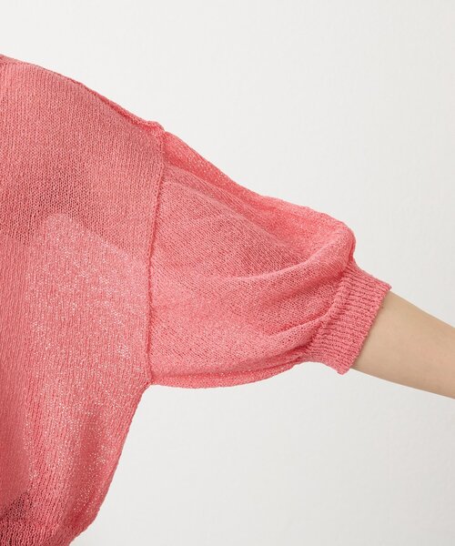 BEARDSLEY（ビアズリー）の「ペーパーヤーン前後ニット（ニット/セーター・レディース・ブルー/ピンク・FREE）」の9枚目の写真