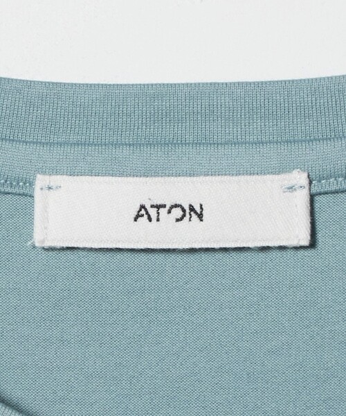 UNITED ARROWS(ユナイテッドアローズ)の「<ATON>ノースリーブ ドレス(ワンピース・レディース・ブラック/ライトブルー・02(38))」の4枚目の写真