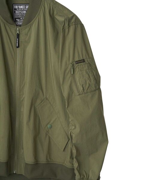 HYSTERIC GLAMOUR（ヒステリックグラマー）の「HYSTERIC STAR MA-1ジャケット（ブルゾン・メンズ・ブラック/カーキ/カーキ系・SMALL/MEDIUM/LARGE/X-LARGE）」の5枚目の写真