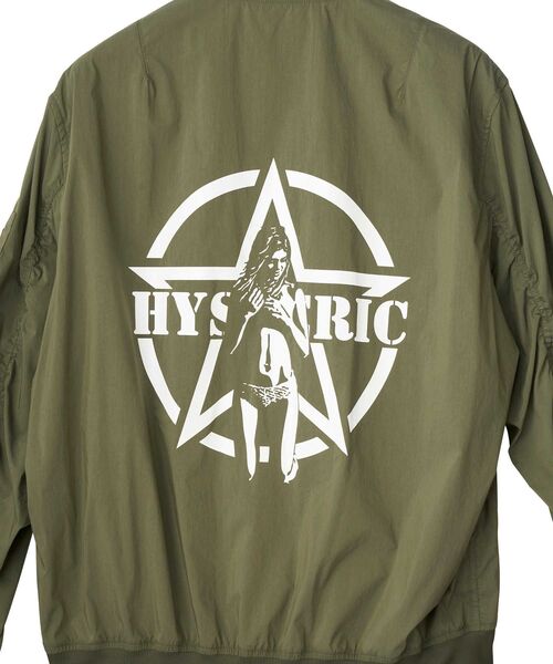 HYSTERIC GLAMOUR（ヒステリックグラマー）の「HYSTERIC STAR MA-1ジャケット（ブルゾン・メンズ・ブラック/カーキ/カーキ系・SMALL/MEDIUM/LARGE/X-LARGE）」の6枚目の写真