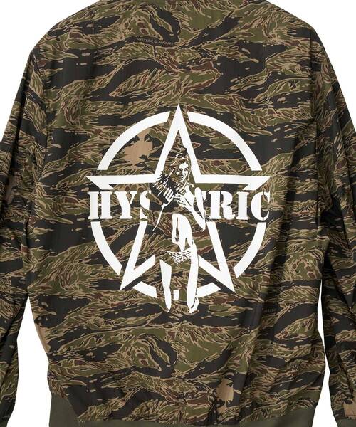 HYSTERIC GLAMOUR（ヒステリックグラマー）の「HYSTERIC STAR MA-1ジャケット（ブルゾン・メンズ・ブラック/カーキ/カーキ系・SMALL/MEDIUM/LARGE/X-LARGE）」の9枚目の写真