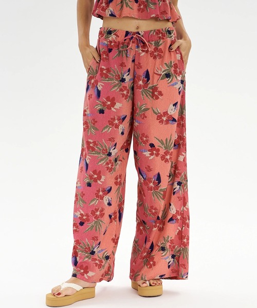 ROXY(ロキシー)の「ROXY/ロキシー ロングパンツ ラッシュガードパンツ セットアップ対応 HIBISCUS TIDE PANTS RLY262008 UT(その他パンツ・レディース・ピンク系その他/ブラック系その他・L/M)」の8枚目の写真