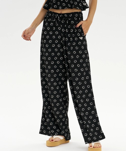 ROXY(ロキシー)の「ROXY/ロキシー ロングパンツ ラッシュガードパンツ セットアップ対応 HIBISCUS TIDE PANTS RLY262008 UT(その他パンツ・レディース・ピンク系その他/ブラック系その他・L/M)」の3枚目の写真