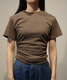 CLANE（クラネ）の「CLANE SHIRRED HEM COMPACT TOPS（Tシャツ/カットソー）」