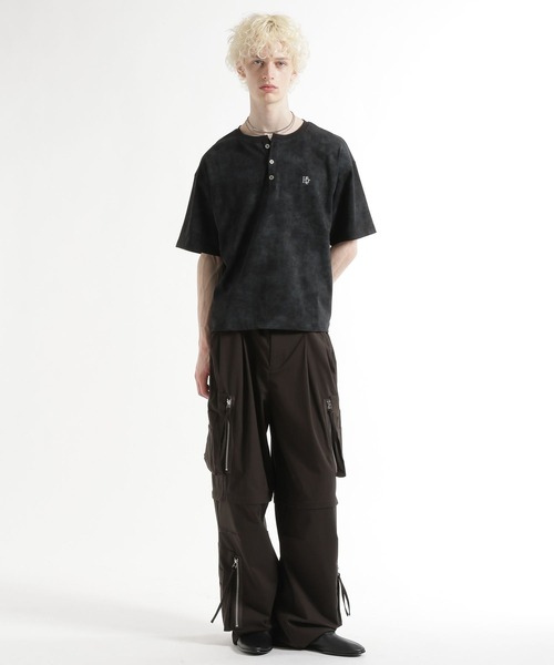 HARE(ハレ)の「ピグメントロゴヘンリーカット(HARE)(Tシャツ/カットソー・メンズ・ブルー/ブラック/グレー/レッド/ホワイト・SMALL/MEDIUM/X-SMALL)」の11枚目の写真