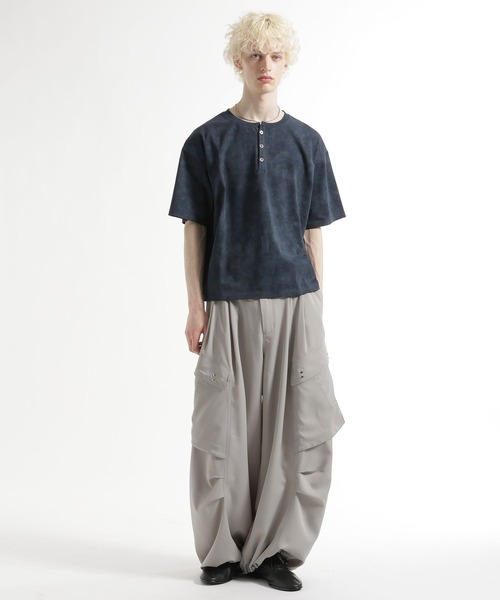 HARE(ハレ)の「ピグメントロゴヘンリーカット(HARE)(Tシャツ/カットソー・メンズ・ブルー/ブラック/グレー/レッド/ホワイト・SMALL/MEDIUM/X-SMALL)」の15枚目の写真