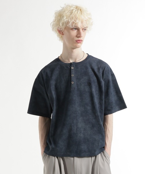 HARE(ハレ)の「ピグメントロゴヘンリーカット(HARE)(Tシャツ/カットソー・メンズ・ブルー/ブラック/グレー/レッド/ホワイト・SMALL/MEDIUM/X-SMALL)」の21枚目の写真