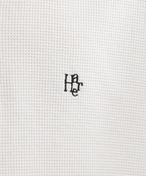 HARE(ハレ)の「ピグメントロゴヘンリーカット(HARE)(Tシャツ/カットソー・メンズ・ブルー/ブラック/グレー/レッド/ホワイト・SMALL/MEDIUM/X-SMALL)」の7枚目の写真