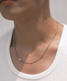 NOIRER（ノイア）の「[ノイエXイフィット] コンビネーションレイヤードネックレス (シルバー)（その他小物）」