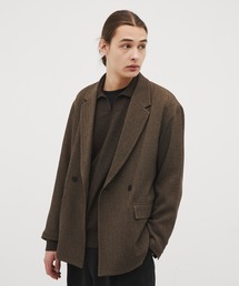 CITY TOKYO（シティトウキョウ）の「【CITY TOKYO/シティートーキョー】Mix herringbone ﾀﾞﾌﾞﾙｼﾞｬｹｯﾄ（テーラードジャケット）」