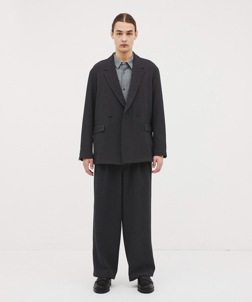CITY TOKYO（シティトウキョウ）の「【CITY TOKYO/シティートーキョー】Mix herringbone ﾀﾞﾌﾞﾙｼﾞｬｹｯﾄ（テーラードジャケット・メンズ・ブラウン/ダークグレー・2/1）」の4枚目の写真
