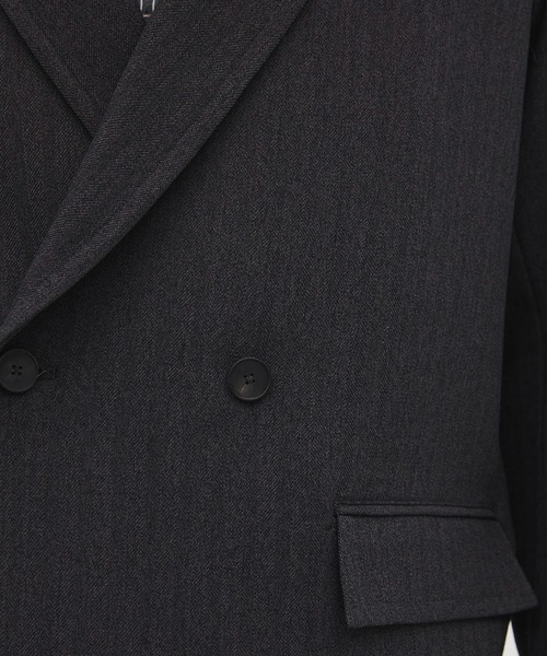 CITY TOKYO（シティトウキョウ）の「【CITY TOKYO/シティートーキョー】Mix herringbone ﾀﾞﾌﾞﾙｼﾞｬｹｯﾄ（テーラードジャケット・メンズ・ブラウン/ダークグレー・2/1）」の10枚目の写真