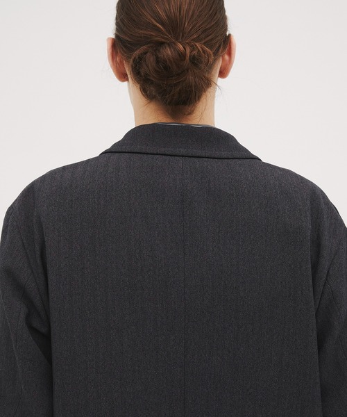 CITY TOKYO（シティトウキョウ）の「【CITY TOKYO/シティートーキョー】Mix herringbone ﾀﾞﾌﾞﾙｼﾞｬｹｯﾄ（テーラードジャケット・メンズ・ブラウン/ダークグレー・2/1）」の8枚目の写真