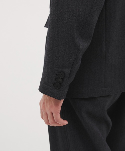 CITY TOKYO（シティトウキョウ）の「【CITY TOKYO/シティートーキョー】Mix herringbone ﾀﾞﾌﾞﾙｼﾞｬｹｯﾄ（テーラードジャケット・メンズ・ブラウン/ダークグレー・2/1）」の12枚目の写真