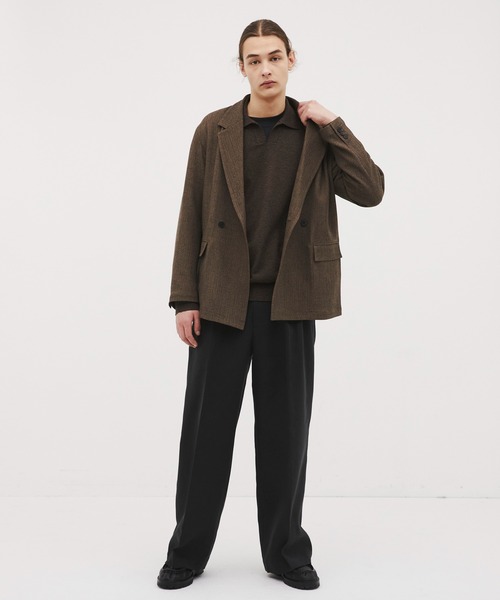 CITY TOKYO（シティトウキョウ）の「【CITY TOKYO/シティートーキョー】Mix herringbone ﾀﾞﾌﾞﾙｼﾞｬｹｯﾄ（テーラードジャケット・メンズ・ブラウン/ダークグレー・2/1）」の13枚目の写真
