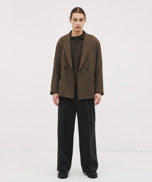 CITY TOKYO（シティトウキョウ）の「【CITY TOKYO/シティートーキョー】Mix herringbone ﾀﾞﾌﾞﾙｼﾞｬｹｯﾄ（テーラードジャケット・メンズ・ブラウン/ダークグレー・2/1）」の14枚目の写真